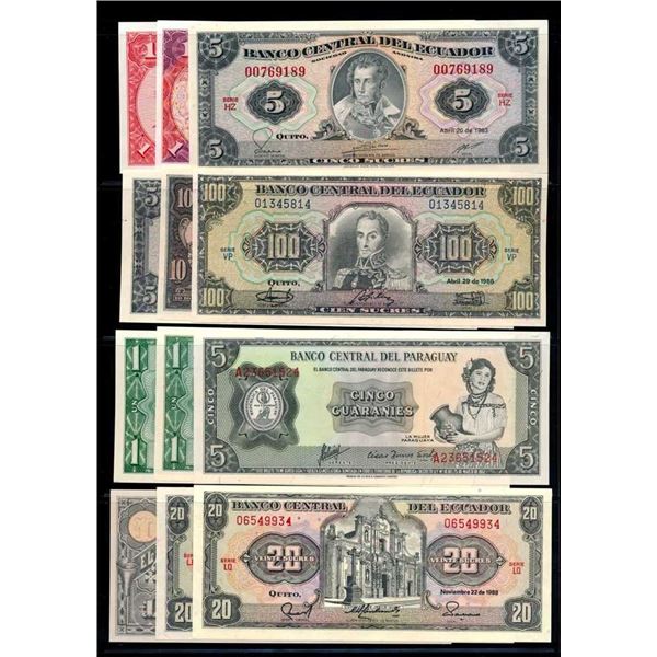 AMERIQUE LATINE - Lot de 35 billets diffErents