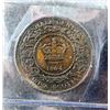 Image 1 : NOUVELLE-ECOSSE - 1/2 cent 1864 CCCS AU-55