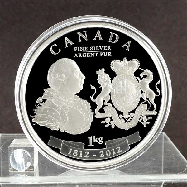 CANADA - $250 2012 1kg argent pur - Medaille de la paix du roi George III