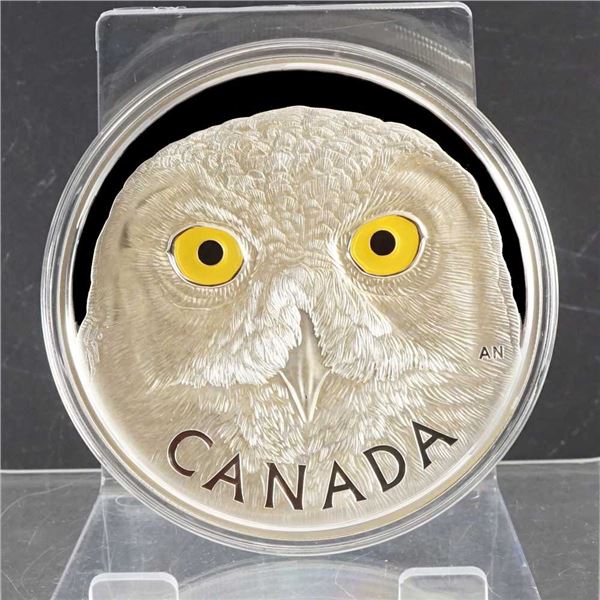 CANADA - $250 2014 1kg Pur argent, Serie le regard du - Harfang des neiges"