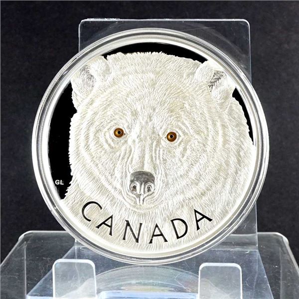 CANADA - $250 2016 1kg Pur argent, Serie le regard du - L'esprit de l'Ours