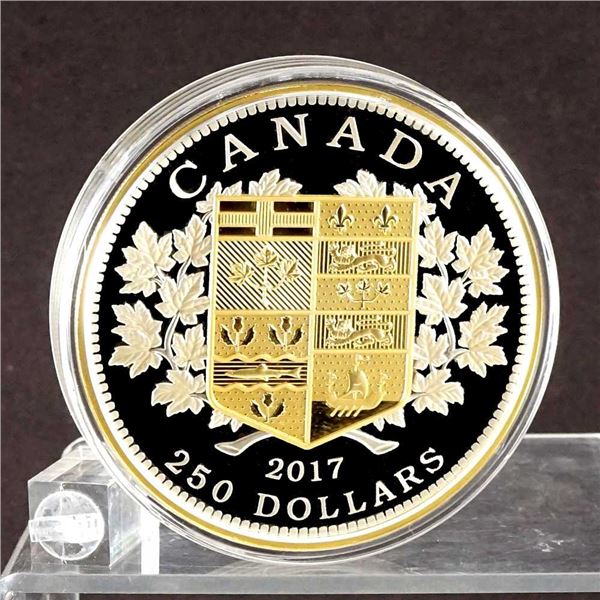 CANADA - $250 2017 1kg argent pur - Hommage Ã  la premiere piece d'or canadienne