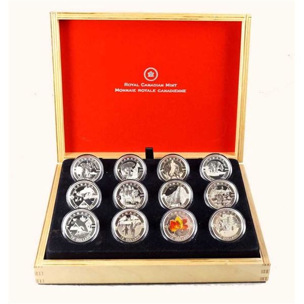 CANADA - Ensemble de 12 monnaies $10 2013 - O Canada