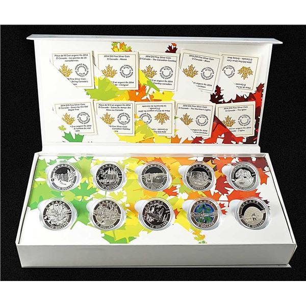 CANADA - Ensemble de 10 x $10 Serie 2 O Canada 2014
