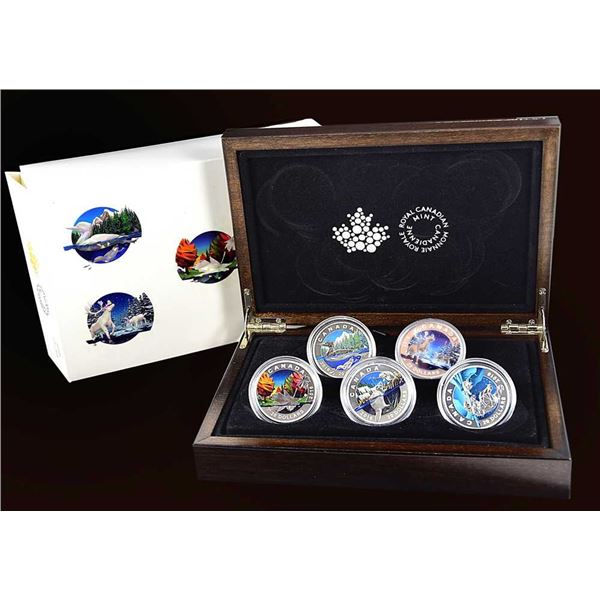 CANADA - $20 2016 Ensemble complet de 5 - Art et geometrie