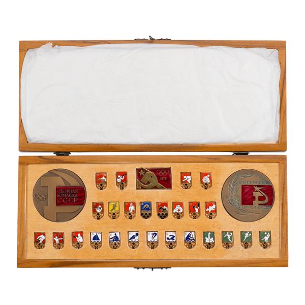 Ensemble d'epinglettes, Jeux olympiques de Montreal, 1976