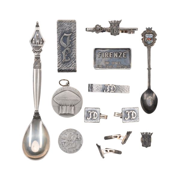 Lot varie items d'argent