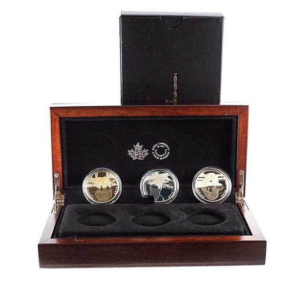 CANADA - Ensemble de 3 monnaies 10$ 2016 Reflets de la faune