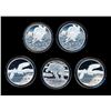 Image 1 : CANADA - Lot de 5 x $50 en argent pur
