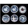 Image 1 : CANADA - Ensemble de 6 pieces 5 x $5 et 1 x $8 de la Monnaie Royale 2005-2009