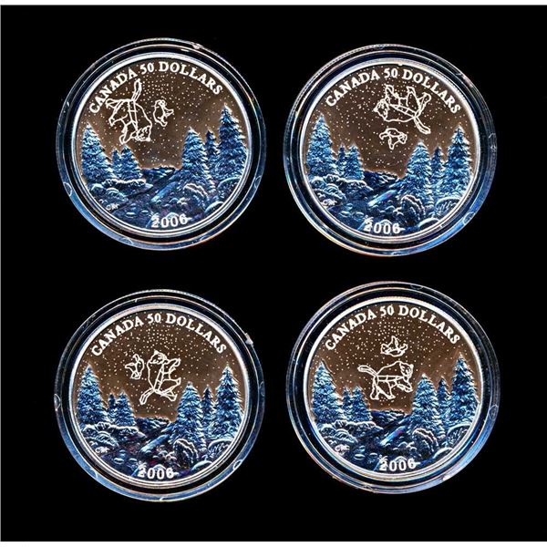 CANADA - $50 2006 Ensemble de 4 pieces des Constellations