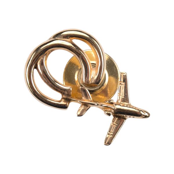 epinglette en or avion Challenger