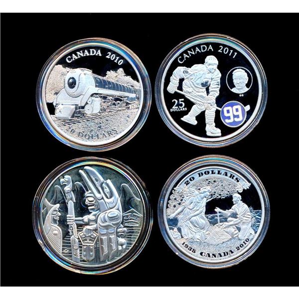 CANADA - Lot de 4 monnaies 2005 Ã  2011