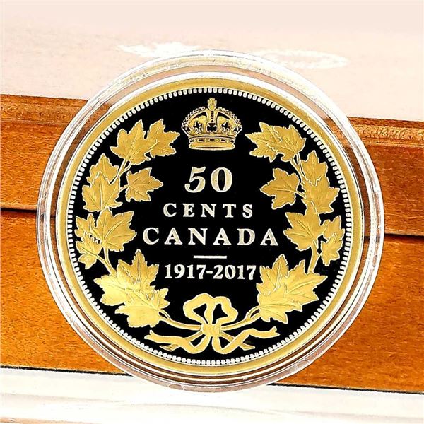 CANADA - 50 cents 2017 100eme anniversaire de la piece de 50 cents de 1917
