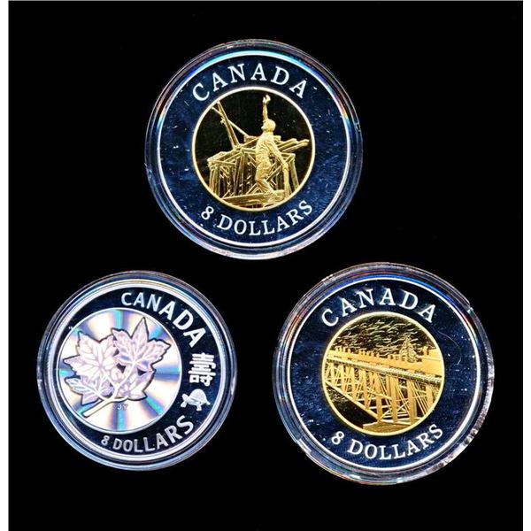 CANADA - 3 x $8 2005-2008