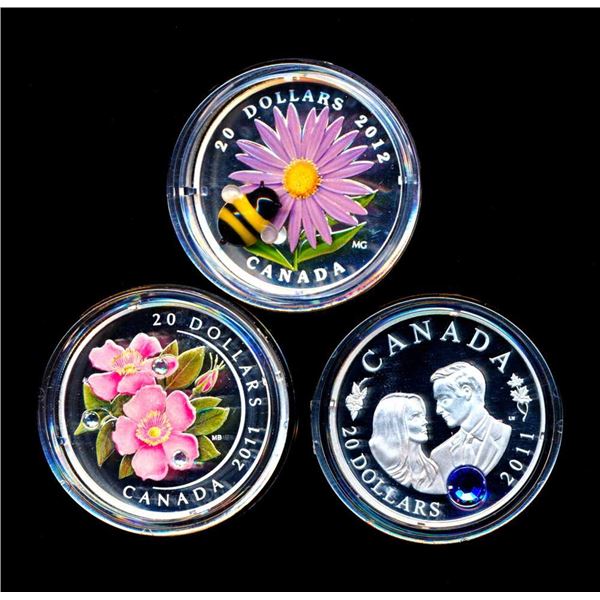 CANADA - Lot de 3 x 20 dollars 2011 et 2012