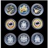 Image 1 : CANADA - Ensemble de 9 x 50 cents 2002-2010 en argent