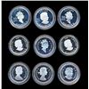 Image 2 : CANADA - Ensemble de 9 x 50 cents 2002-2010 en argent