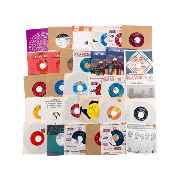 Lot de vinyles 45 tours, Montreal