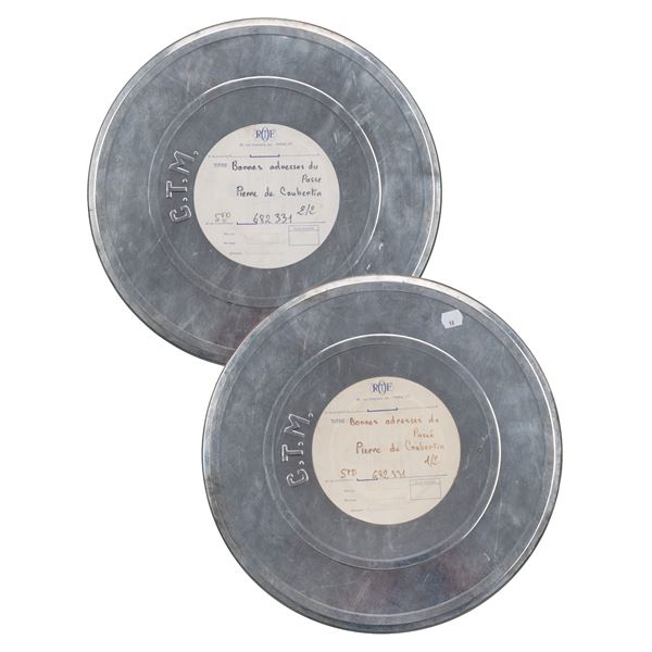 emission Les bonnes adresses du passe, Pierre de Coubertin, film 16mm