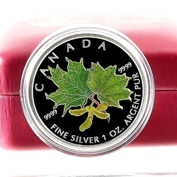 CANADA - $5 2002 feuilles d'erable coloree
