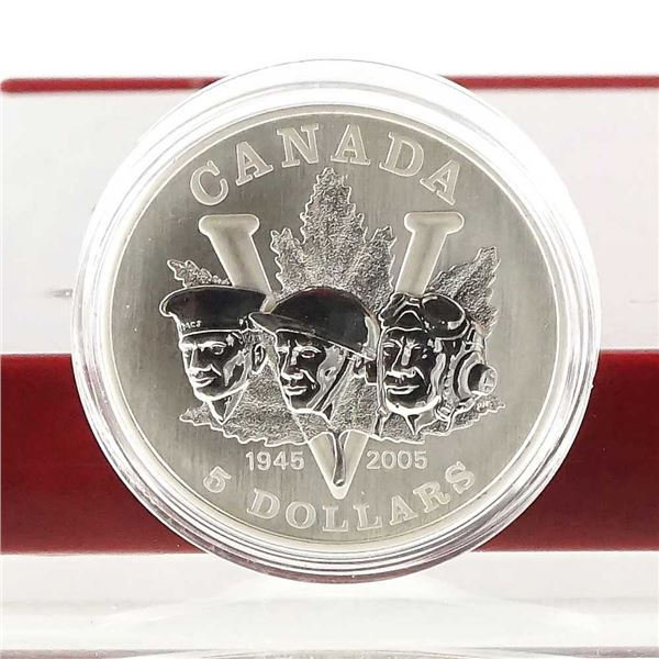 CANADA - $5 2005 60eme anniversaire de la Seconde Guerre mondiale