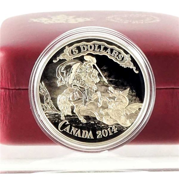 CANADA - $5 2014 Serie de Billet de banque: Saint Georges terrassant le dragon