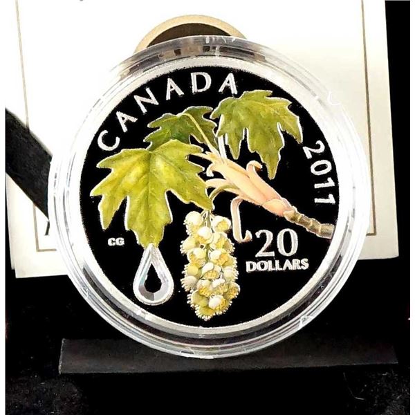 CANADA - $20 2011 Serie Goutte de pluie cristalline - Feuille d'erable