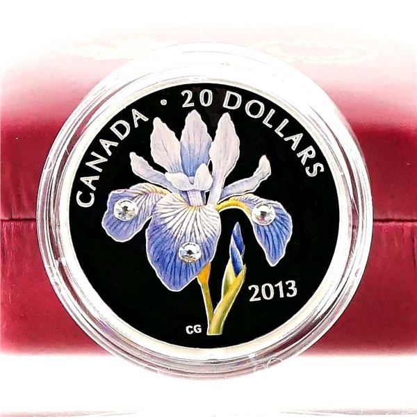 CANADA - $20 2013 Serie de fleurs sauvages peintes - Blue Flag Iris