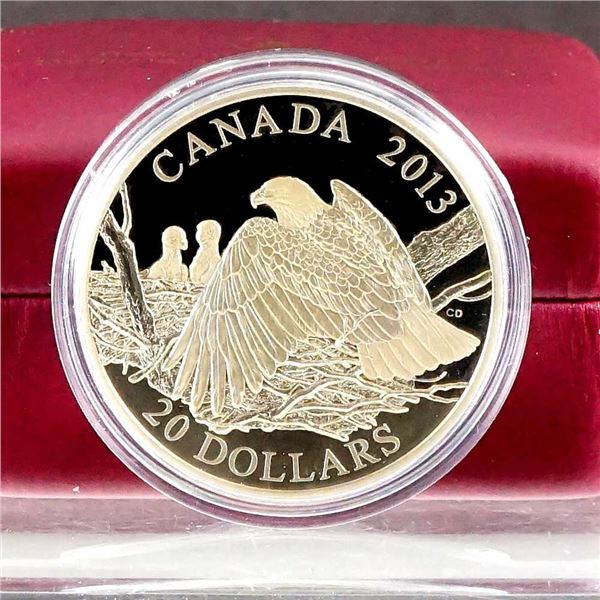 CANADA - $20 2013 Pygargue Ã  tÃªte blanche - Une mere et ses aiglons