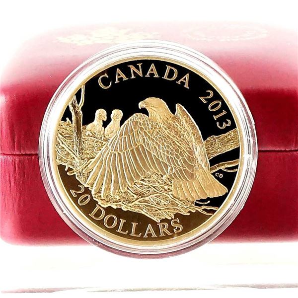 CANADA - $20 2013 Pygargue Ã  tÃªte blanche - Une mere et ses aiglons