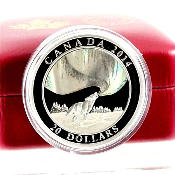 CANADA - $20 2014 Legende des aurores boreales - L'appel du loup