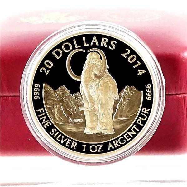 CANADA - $20 2014 Animaux prehistoriques - Le mammouth laineux