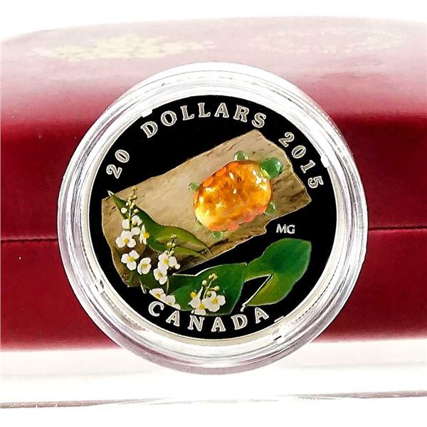 CANADA - $20 2015 Tortue en verre venitien avec fleur de fleche
