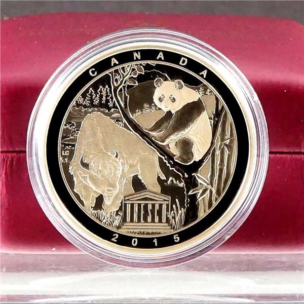 CANADA - $20 2015 L'UNESCO Grand panda du Sichuan