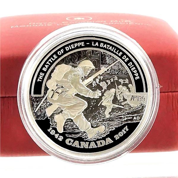CANADA - $20 2017 2e Guerre mondiale: Champs de bataille - La bataille de Dieppe