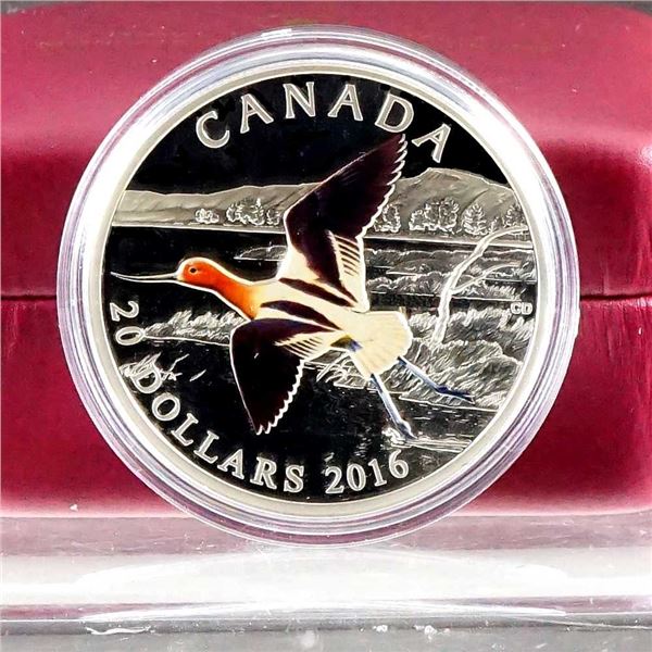 CANADA - $20 2016 Serie Convention des oiseaux migrateurs - L'avocette