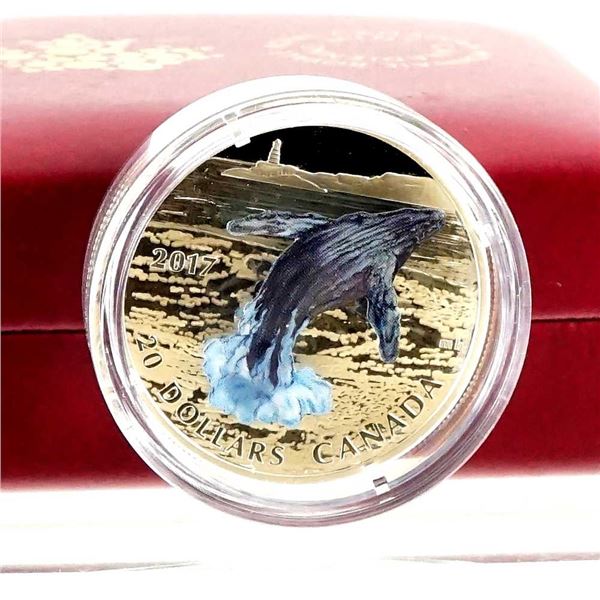 CANADA - $20 2017 Saut de baleine en trois dimensions