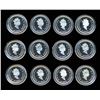 Image 2 : CANADA - Ensemble de 12 x 25 cents sterling Millenaire 2000
