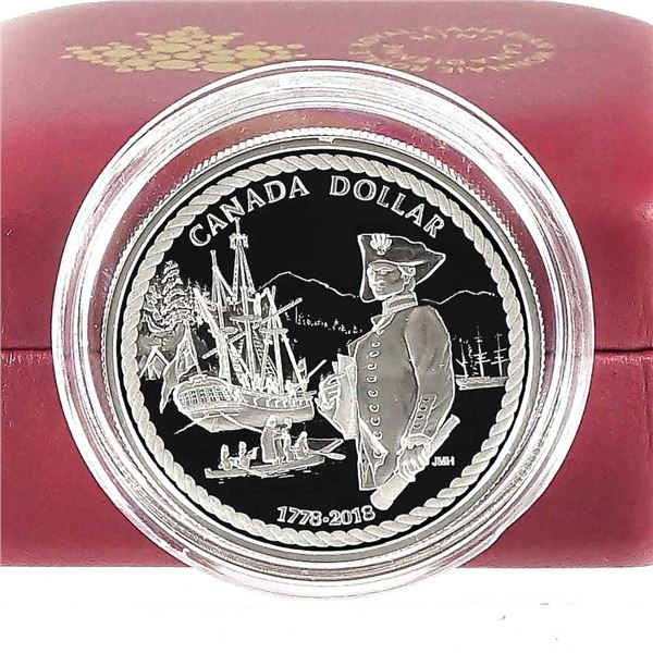 CANADA - $1 2018 240eme anniversaire du capitaine Cook Ã  Nootka Sound