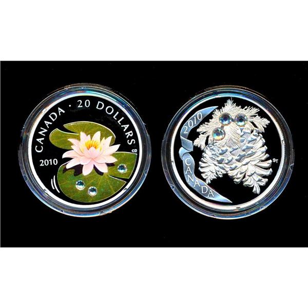 CANADA - 2 monnaies de 20 dollars 2010