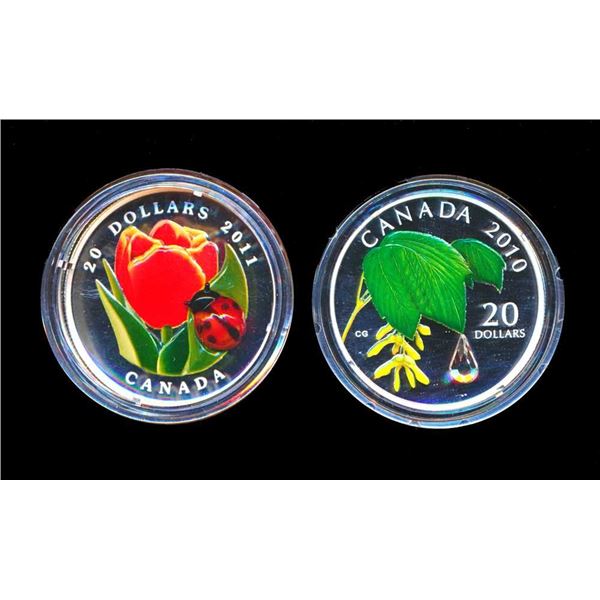 CANADA - Lot de 2 x 20 dollars 2010 et 2011