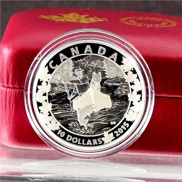 CANADA - $10 2015 Le Canada en canot - Paysage paradisiaque