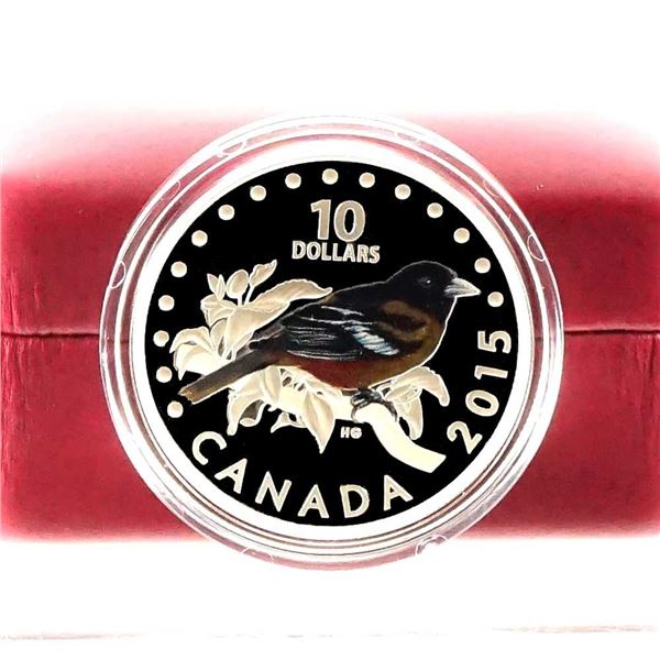 CANADA - $10 2015 Oiseaux chanteurs colores du Canada - L'oriole de Baltimore