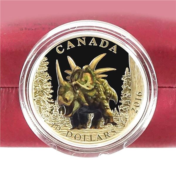 CANADA - $10 2016 L'ere des dinosaures - Lezard Ã  cornes