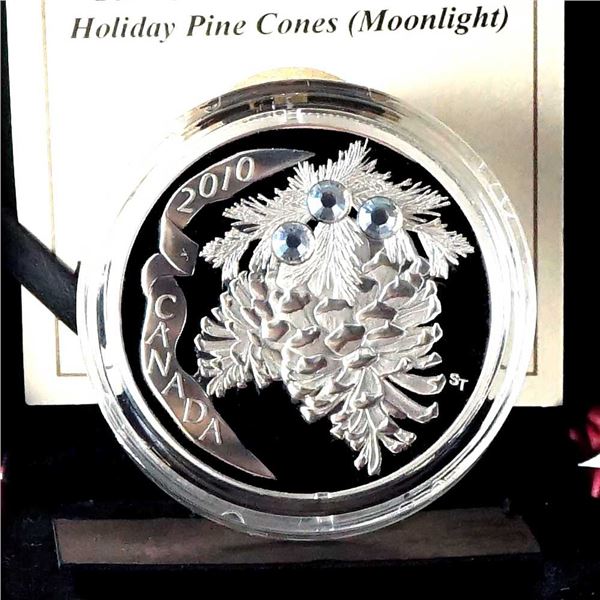 CANADA - $20 2010 Serie des FÃªtes - Pommes de pin (Pierre de lune)