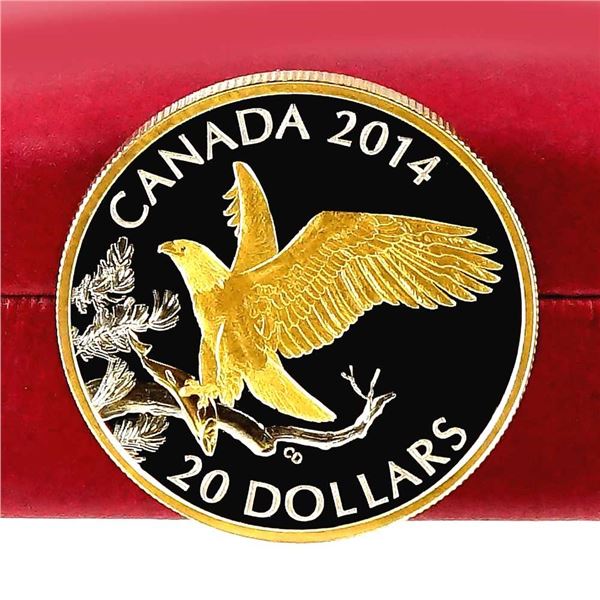 CANADA - $20 2014 Serie l'Aigle Ã  tÃªte blanche - Perche