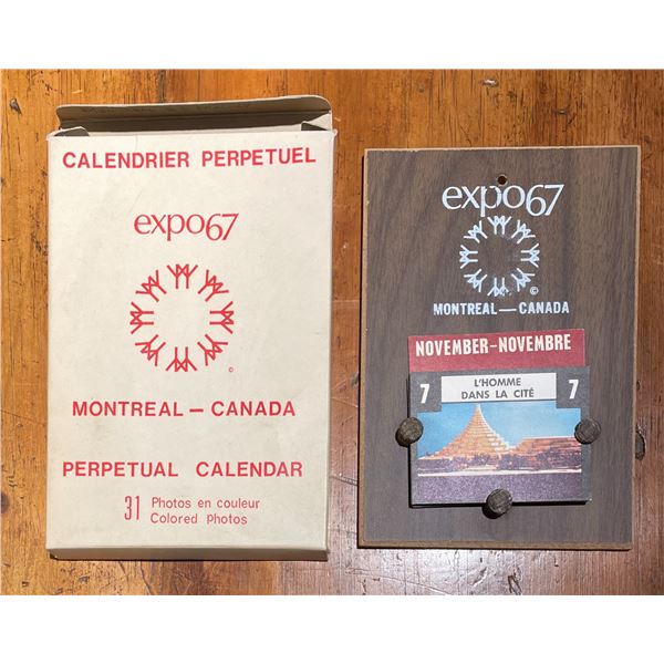 Calendrier perpetuel, Expo 67, Montreal