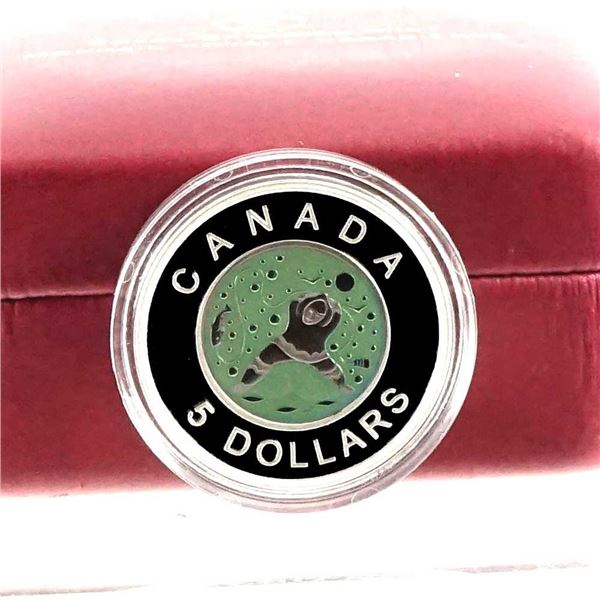 CANADA - $5 2013 Art autochtone contemporain - Pere Ã  la pÃªche sur glace