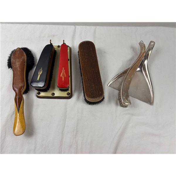 Variety of Vintage Bristle Brushes